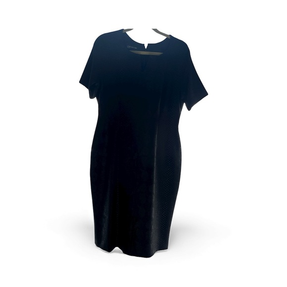 Jones New York Dresses & Skirts - Jones New York Black Dress with faux leather design
